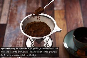 Bernito Stainless Steel Pour Over Coffee Dripper - Paperless Reusable Pour Over Coffee Filter and Double Mesh... N2
