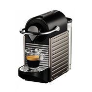 Nespresso Pixie Espresso Maker - Electric Titan (C60-US-TI-NE) with Aroma Stainless Steel One Serving Milk Frother N3