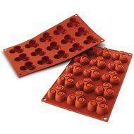 Silikomart Professional Flexible Silicone Bakeware: Triskell 0.68 Oz, 1.97" x 1.97" x 0.67" High, 15 Cavities