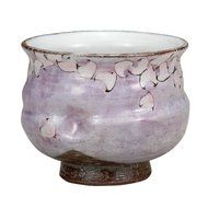 Kutani Yaki(ware) Japanese Yunomi Tea Cup Flower