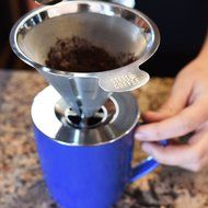 Premium Pour Over Coffee Dripper Professional Grade 304 Stainless Steel Drip Coffee Filter With Extra Large Handle... N5