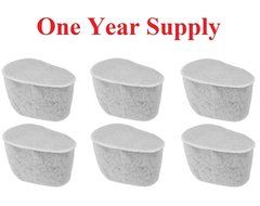 #4 Cone Shape Permanent Coffee Filter & a set of 6 Charcoal Water Filters for Krups Coffeemakers