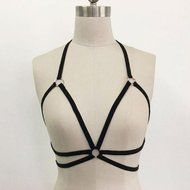 Bra Top ，Beautyvan Comfortable Fashion Alluring Women Harness Bra Elastic Cage Bra Strappy Bra Bustier (L, Black) N4