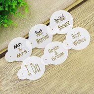 Sher Decorating Stencil For Ice /Cake /Cookie /Cupcake /Pie /Pizza,Wedding Lettering Cupcake Stencil Set N3
