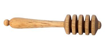 RaanPahMuang FairTrade Rubber Wood Crafted Honey Spoon Serving Dipper Small Size