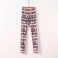 PHOTNO Casual Women Lady Skinny Geometric Print Stretchy Jegging Pants Slim Leggings N117