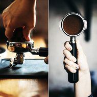 LuxHaus 58mm Calibrated Pressure Tamper for Coffee and Espresso Bundle with FREE GIFT - 12oz Stainless Steel Milk... N7