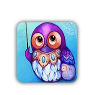 Generic Unique Have Cute Funny Owl Cup Mat Mdf Material N10