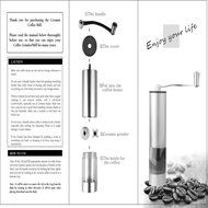 Delipop ES66 Manual Coffee Grinder Premium Stainless Steel With Adjustable Ceramic Burr 7.5inch Length Including... N6