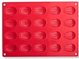 Fasmov 20-Cavity Silicone Madeleine Pan Cookie Mold,Baking Mold, Handmade Soap Moulds and more,Set of 2 N4