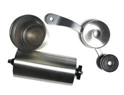 LK-Spring Manual Coffee Grinder - Professional Portable Stainless Steel Handmade Coffee Bean Mill Adjustable Burr...