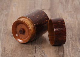 Tea Storage Tin, Coffee Tin, Tea Container, Spice Storage, Japanese Wooden, Multi-Purpose Kitchen Storage Container... N5