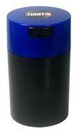 Tightvac - 1 to 6 oz Vacuum Sealed Storage Container, Dk. Blue Cap & Black body