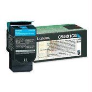 Lexmark Lexmark C544/X544 Extra High Yield Return Program Cyan Toner Cartridge - By &quot;Lexmark&quot; - Prod. Class: Printers...