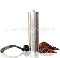 Moldiy Manual Coffee Grinder | Conical Burr Mill for Precision Brewing | Brushed Stainless Steel