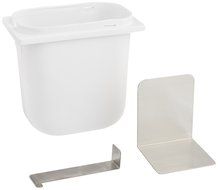 Grindmaster Cecilware 200SW Spoon Holder Jar with Stainless Steel Divider, 2.5-Quart, White