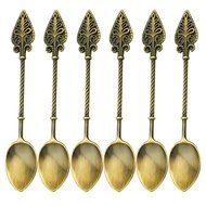 Retro Creative 6-pieces Tablespoon Coffee Scoops Stirring Spoon Sugar Spoon Tea Spoon Ice Cream Scoops Seasoning... N12