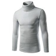 Men's Shirt,Laimeng Polyester Fashion Casual High-collar Men's Sweaters Tops Blouse (XXL, Gray)