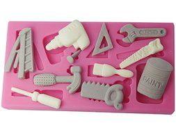 Tools 9 Cavity Silicone Mold for Fondant, Gum Paste, Chocolate, Crafts