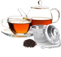 Schefs Multi Cup Premium Tea Infuser - Stainless Steel - Perfect Strainer for Loose Leaf Tea in the Kettle or... N3