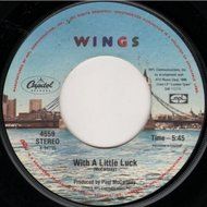 45 rpm PAUL McCARTNEY & WINGS With a Little Luck Backward Traveller Capitol 4559 N2