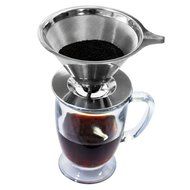 Culaccino USA Paperless Pour Over Coffee Dripper - Stainless Steel Reusable Coffee Filter and Single Cup Coffee... N3