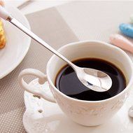Ceramics Stainless Steel Tableware Creative 5-pieces Coffee Scoops Stirring Sugar Tea Spoons N14