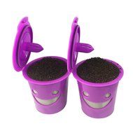 NaturBrew Kcup Reusable Coffee Filter, Happy Face Replacement My K-cup Refillable Kcup Filter for Keurig 2.0 Coffee... N3