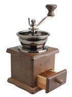 PuTwo B019XIUCZM Coffee Grinder Burr Coffee Grinder Stainless Steel with Ceramic Hand Crank, Wooden N4