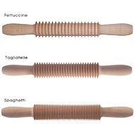 Beechwood Pasta Cutter Rolling Pin Tagliatelle Cutter