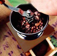 PuTwo B019XIUCZM Coffee Grinder Burr Coffee Grinder Stainless Steel with Ceramic Hand Crank, Wooden N5