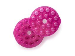 Lekue 18-Cavity Pop Cake Mold, Model # 0215018R15M017, Magenta N2
