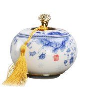 JKCOM China Ceramics Tea Container Tea Caddy Porcelain Tea Storage Jar N4
