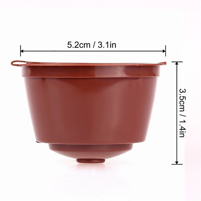 ONEVER Refillable Compatible Reusable Coffee Capsules Eco-Friendly Single Serve Coffee Filters for Nescafe Dolce...