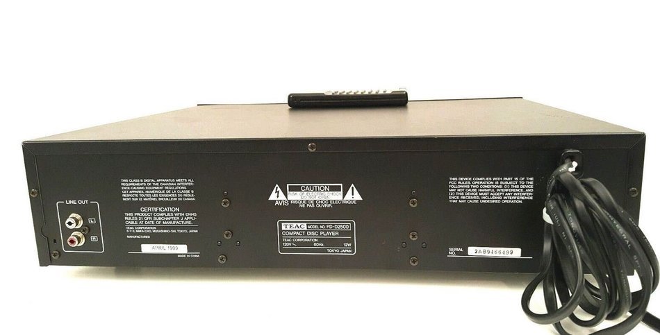 Teac PD-D2500 Compact Disc Multi Player N7