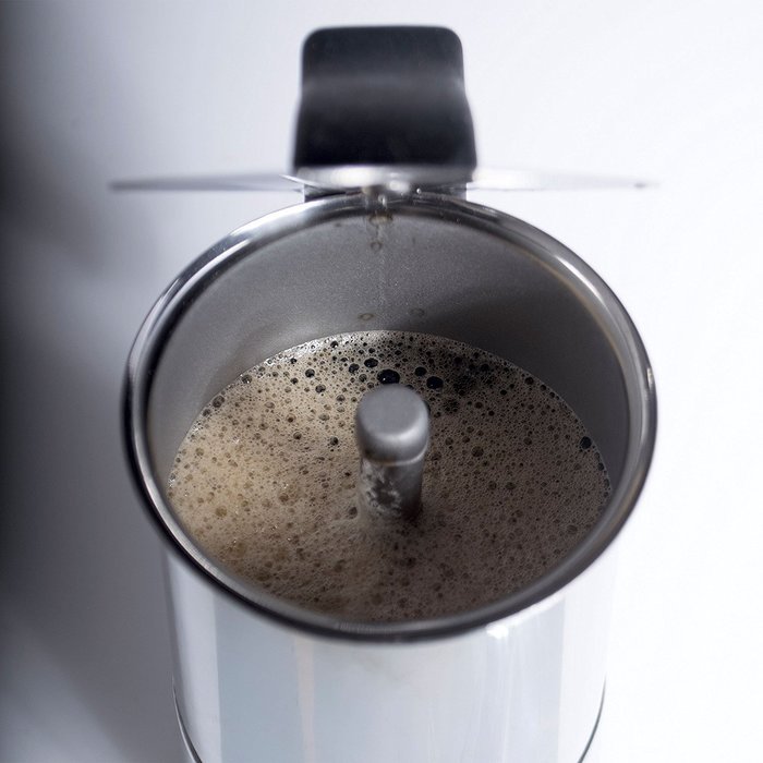 Primula 6-Cup Espresso Maker &ndash; Finely Crafted Stainless Steel &ndash; Stay-Cool Silicone Handle and a Flip Top Lid &ndash;... N5