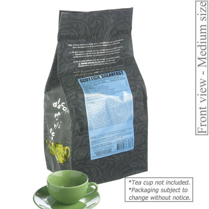 Metropolitan Tea 200 Count Pyramid Shaped Teabags, Scottish Breakfast N2
