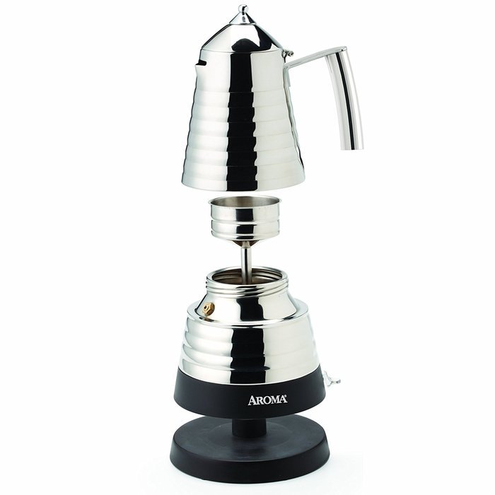 Aroma Housewares AEM-621SS Hot Moka X-Press Electric Moka Maker N4