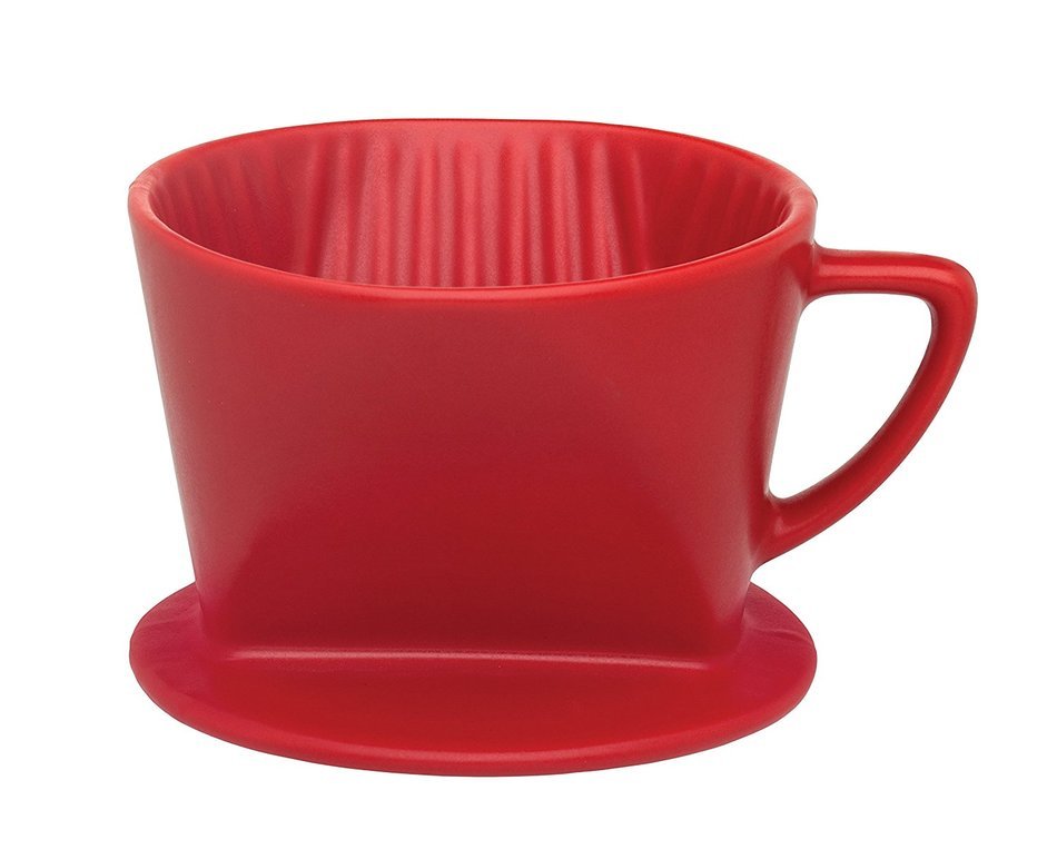 HIC Filter Cone, Porcelain, Number 4-Size Filter, Brews 8 to 12-Cups N2