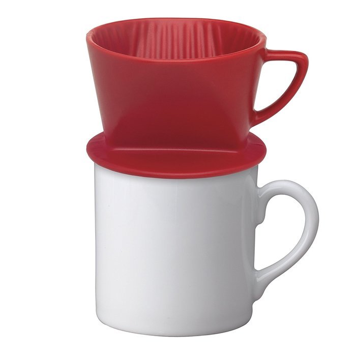 HIC Filter Cone, Porcelain, Number 4-Size Filter, Brews 8 to 12-Cups N4