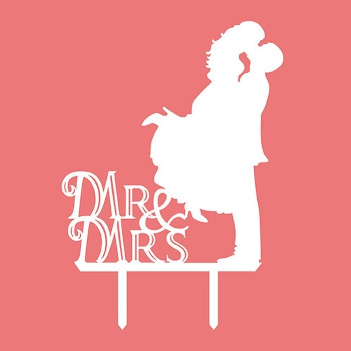 Bride And Groom Cake Topper