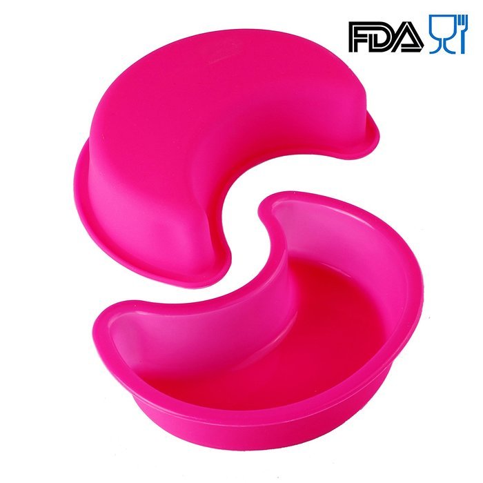 Home.lolo 6x Silicone Muffin Case Cake Cupcake Liner Baking Mold Banana Moon 13CM SCM02-15 N3