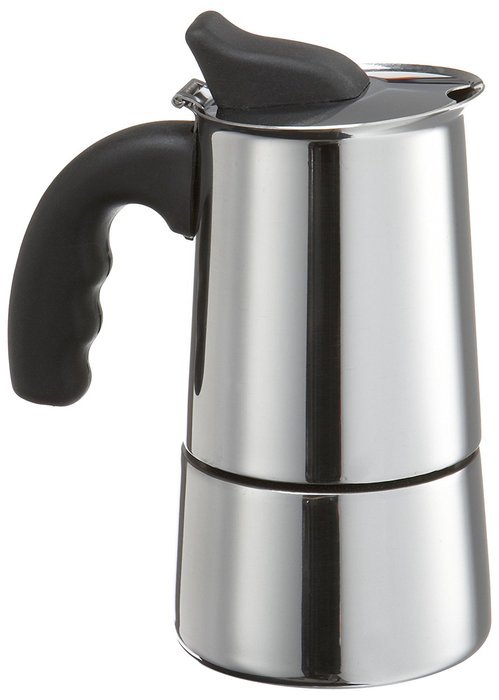 Primula 6-Cup Espresso Maker &ndash; Finely Crafted Stainless Steel &ndash; Stay-Cool Silicone Handle and a Flip Top Lid &ndash;... N7