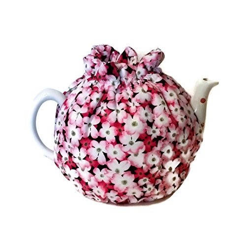 Teapot Cozy with Pink Dogwood Flowers for a 5-8 cup teapot #309 N3
