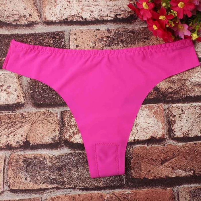 Underswear Laimeng, Hot Women Invisible Underwear Thong Cotton Spandex Gas Seamless Crotch (Purple) N22