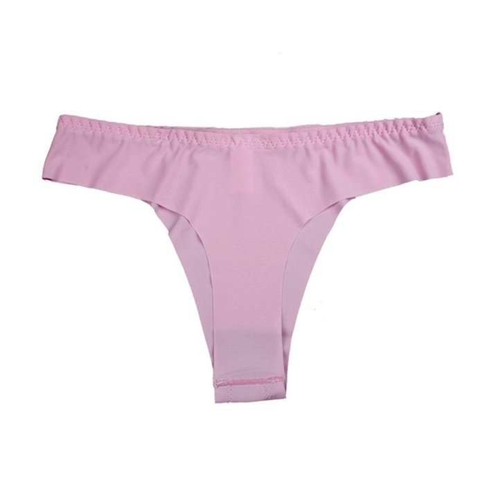 Underswear Laimeng, Hot Women Invisible Underwear Thong Cotton Spandex Gas Seamless Crotch (Purple) N23