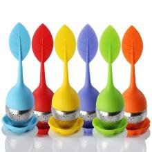 Tongzuo Silicone Loose Leaf Tea Infuser Strainer with Resting Coaster (Red, Blue, Green and Pink Optional) (2,... N24