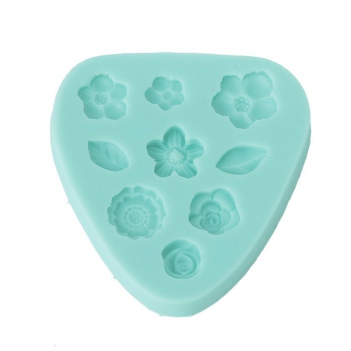 Flowers Set Shaped Mini Silicone Mold Sugar Craft Tools Chocolate Moulds Bakeware N5