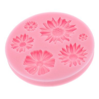 Sher DIY Baking 3D Chrysanthemum Style Cookie Biscuit Mold (Random Color) N2