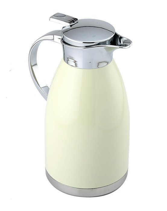 Ivory White Premium Vacuum Insulated Stainless Steel Coffee Carafe, 68-Ounce N3
